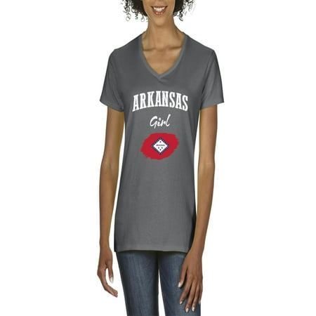 Arkansas Girl - Arkansas Girl Women V-Neck T-Shirt
