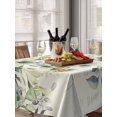 thumbnail image 6 of White Daisy Table Cloth, Spring Floral Eucalyptus Leaves Summer Botanical Waterproof Tablecloth for Rectangle Tables, Reusable Washable Fabric Table Cover for Restaurant Kitchen Dining Tables 60"x84", 6 of 6