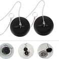 thumbnail image 4 of PEACNNG 2 Pcs 1.1/2 InchTub Stopper Bathroom Sink Drain Plug Silicone Bathtub Drain Stopper with Chains for Kitchen Bathtub Bathroom Sink Drains (Black), 4 of 5