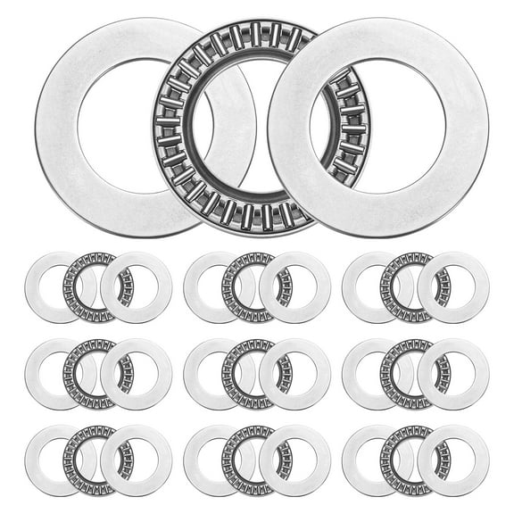 10 Sets AXK2542 Thrust Needle Roller Bearings, 25x42x4mm Chrome Steel Needles Roller Bearing, (ABEC 5)