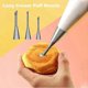 thumbnail image 2 of 3pcs/set Cream Icing Piping Nozzle Tips, Professional Stainless Steel Long Cream Puff Nozzle Decor Small Pastry Icing Piping Decorating Tools(Silver), 2 of 5
