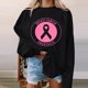 thumbnail image 2 of Gibobby Sudadera de mujer Sudadera suelta casual con estampado navideño de manga larga con cuello redondo para mujer blusa grande de manga larga(Negro,XL), 2 of 5