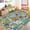 Sky blue lane, variant on ORGOWEL Kid Rug Carpet City Map Traffic Road Playmat Non Slip Washable Track Area Rug for Children's Room Bedroom Classroom Playroom,Green,2'7" x 5'
