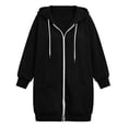 thumbnail image 6 of Maplenight Women's Plus Size Zip Up Hoodie Long Sleeve Full Zip Hooded Sweatshirts with Pockets Casual Loose Fall Jackets, 6 of 6