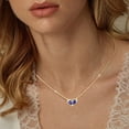thumbnail image 2 of APSVO 18K Gold Plated Love Heart Necklaces for Women September Birthstone Pendant Chain with Blue Sapphire Birthday Mothers Day Graduation Jewelry Gifts for Teen Mom Her Age Ideas, 2 of 8