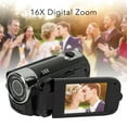 thumbnail image 4 of Cámara Digital 4K para Fotografía y Vídeo, Videocámara con Pantalla Giratoria de 2,4 Pulgadas, Grabador de Vídeo Hd Con Zoom 16x Con Luz de Relleno, Cámara Compacta para, 4 of 7