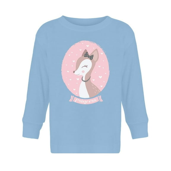 "princess" Cute Deer Design. Long Sleeve Toddler -Image by Shutterstock, 4 Toddler