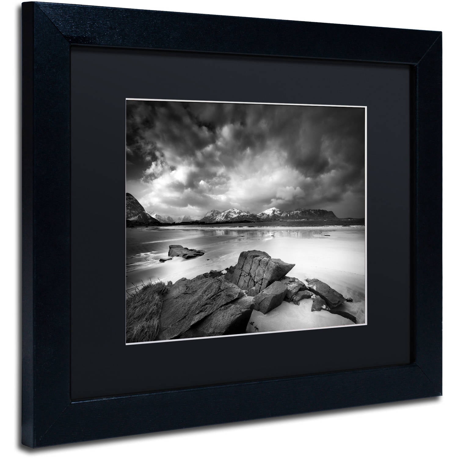 Trademark Fine Art "Getting There" Canvas Art by Philippe Sainte-Laudy, Black Matte, Black Frame