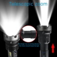 thumbnail image 2 of Soidarity Linterna recargable ajustable al aire libre linterna IP65 pesca ciclismo luz aleación de aluminio iluminación lámpara banco de energía Ropa Deportiva, Zapatos Soidarity OD029297-01, 2 of 6