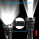 thumbnail image 5 of Naiovety Linterna recargable ajustable al aire libre linterna IP65 pesca ciclismo luz aleación de aluminio iluminación lámpara banco de energía Ropa Deportiva, Zapatos Naiovety OD029297-01, 5 of 6