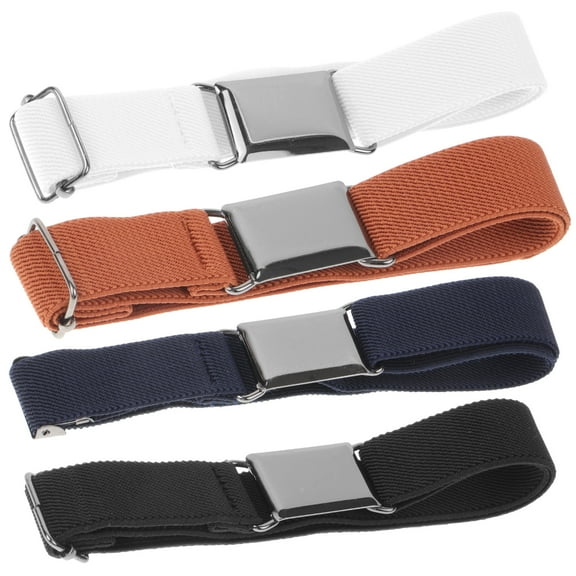 EXHUMKY BERTDOMD 4pcs Elastic Design Kids Belts for Toddlers and Boys
