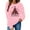 Pink, variant on Guzom Womens Pink Christmas Crewneck Sweatshirt - Long Sleeve with Buffalo Plaid Tree & Merry Christmas Graphic,Size XL