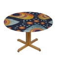 thumbnail image 3 of BANET Halloween Tablecloth Retro  Style Halloween Elements Tablecloth Washable Round Tablecloth Reusable Table Cloth for Home Party Dining Table Decor 42"-46, 3 of 8