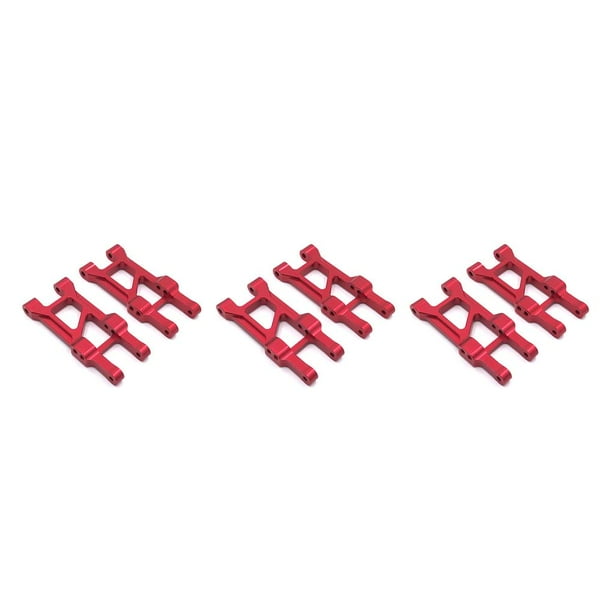 Vogacara RC Car Swing Arm 2 Piezas con mano de obra exquisita Durable Ligero Reemplazo perfecto Opción Hop Ups Modelo Piezas de vehículos Rojo Type1 NO1 Vogacara CBP203028