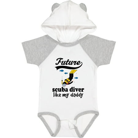 

Inktastic Diving Future Scuba Diver Like Daddy Gift Baby Boy Bodysuit