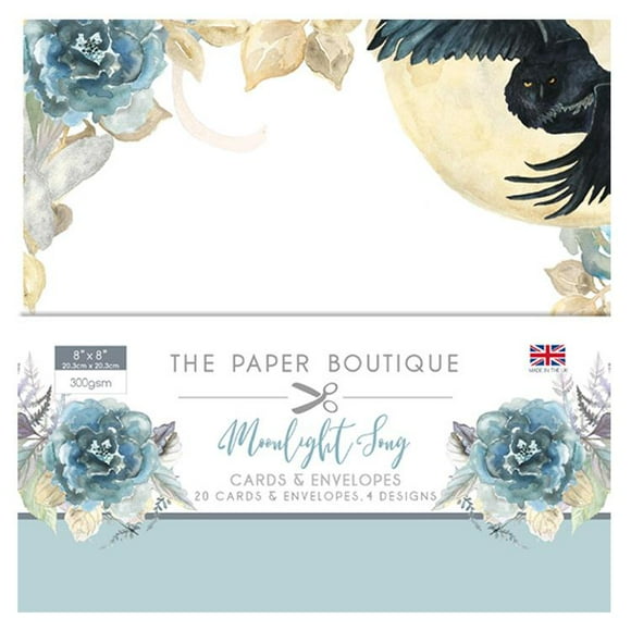 The Paper Boutique Moonlight Song 8x8 Card & Envelope Pack