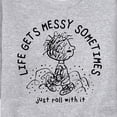thumbnail image 3 of Peanuts - Life Gets Messy Pig Pen - Men's Crew Neck Fleece Pullover, 3 of 6