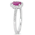 thumbnail image 3 of Everly Women's Ruby 10K White Gold Engagement Ring, 3 of 7