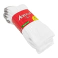 thumbnail image 3 of Calceta Infantil Atléticos para Niño Diseño Liso Blanco 3 Pares Talla 6/8, 3 of 4