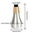 thumbnail image 3 of BotaniNest Aluminum Alloy Practice Mute For Trumpets Reduces Volume For Quiet Training And Home Use With Durable Lightweight Design, 3 of 7