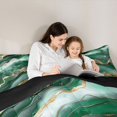 thumbnail image 5 of Feelyou Watercolor Marble Women Full Size Comforter Sets, Luxury Fashion Lime Green Bedding Comforter Set, Fashion Abstract Ombre Reversible Bedding Sets, Breathable Home Decor, 3 Pieces, 5 of 8