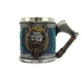 thumbnail image 2 of Nmdmisc Viking Axe Mug, Stainless Steel Horn Skull Beer Cup, Viking Warrior Skull Mug Tankard, Drinking Cup Coffee Mug Beer Steins,Medieval Skull Drinkware Mug forCoffee/Beverage/Juice Gift for Men, 2 of 5