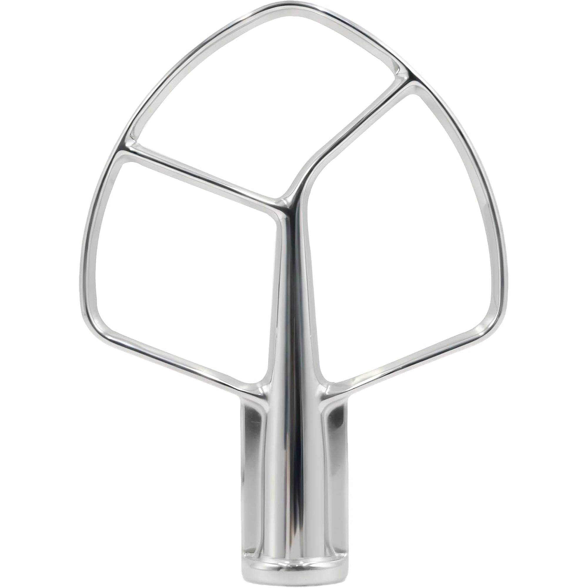 Cfweater Stainless Steel Flat Beater Compatible with KitchenAid 5 Quart Bowl-Lift Mixers, Heavy Duty, Dishwasher Safe