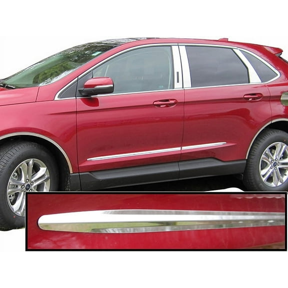 Stainless Steel Side Accent Trim 4Pc Fits 2015-2020 Ford Edge AT55610 QAA