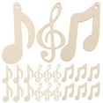 thumbnail image 4 of WORGEOUS  30 PCS Unfinished Wooden Cutouts Board Music Note Child Beige, 4 of 8