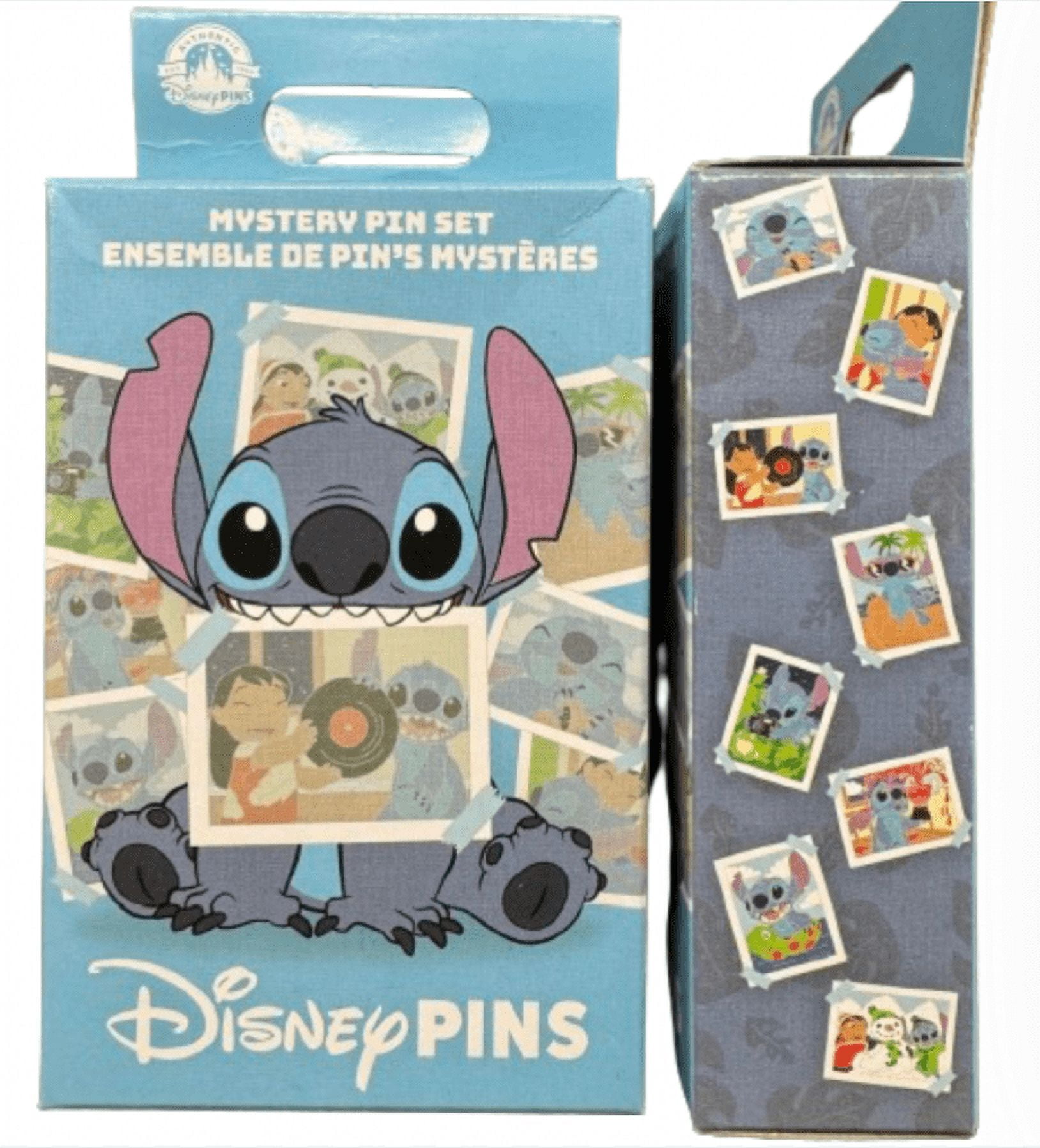 レア！Stitch CrashesDisney☆ピンバッジ全12種&ホルダー1冊 Disney Store Stitch Crashes Disney Jumbo Pins Full Set (1-12
