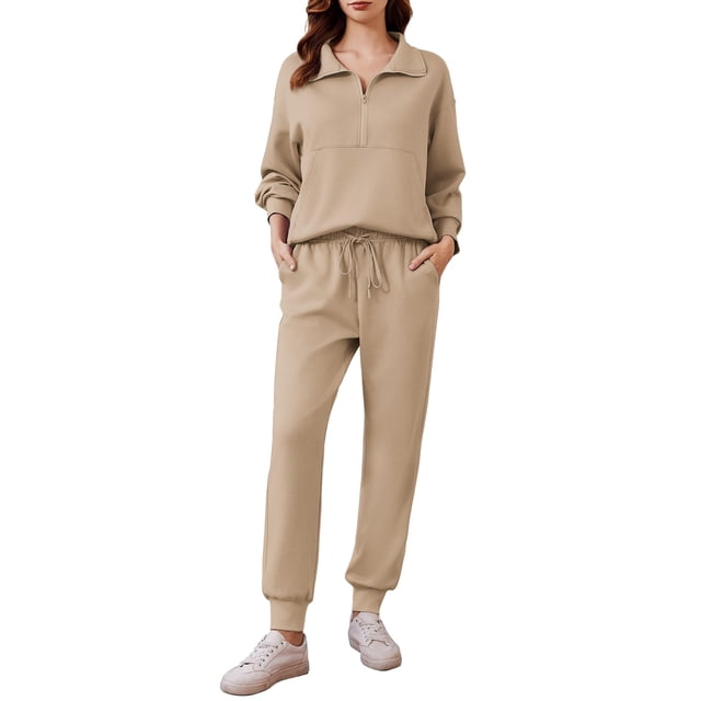 Set de salón de 2 piezas Airport Outfits para mujer PINSPARK 2024