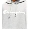 thumbnail image 3 of Champion LIFE Men's Reverse Weave Pullover Hoodie Oxford Grey - Mesh & Leather Script, X-Large, 3 of 3