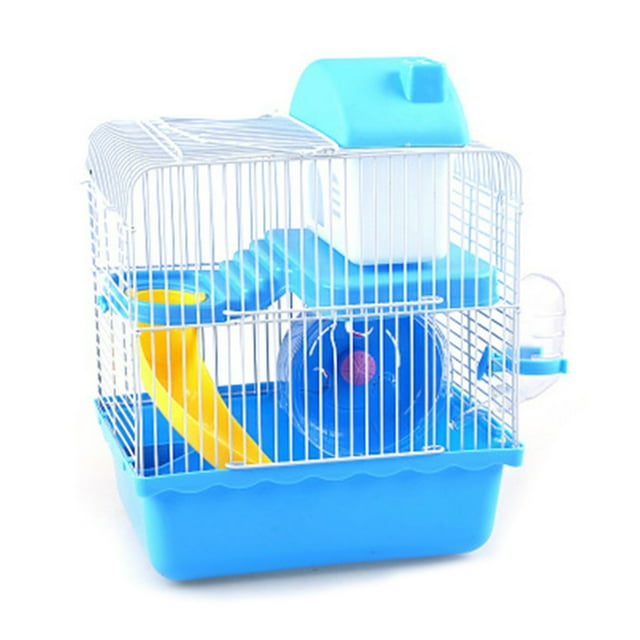 Hamster Cage,2 Tier Hamster Cage Small Pet Cage Hamster Habitat Exquisite Design