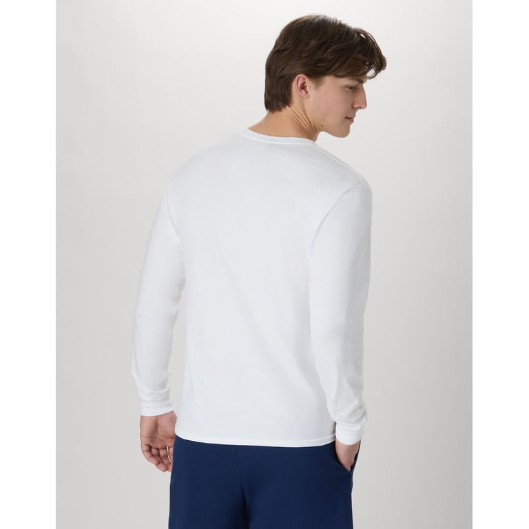 Hanes Men's Long-Sleeve T-Shirt, 4-Pack ComfortSoft photo 3