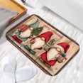 thumbnail image 6 of 1pc Three Gnomes with Christmas Absorbent Non-Slip Bathroom Thickened Flannel Rug Decor,Soft,Quick Drying,Suitable For Indoor/outdoor Use,Bathrooms,Bedrooms,Kitchens,Terrace,Laundry Rooms,16"x24", 6 of 9