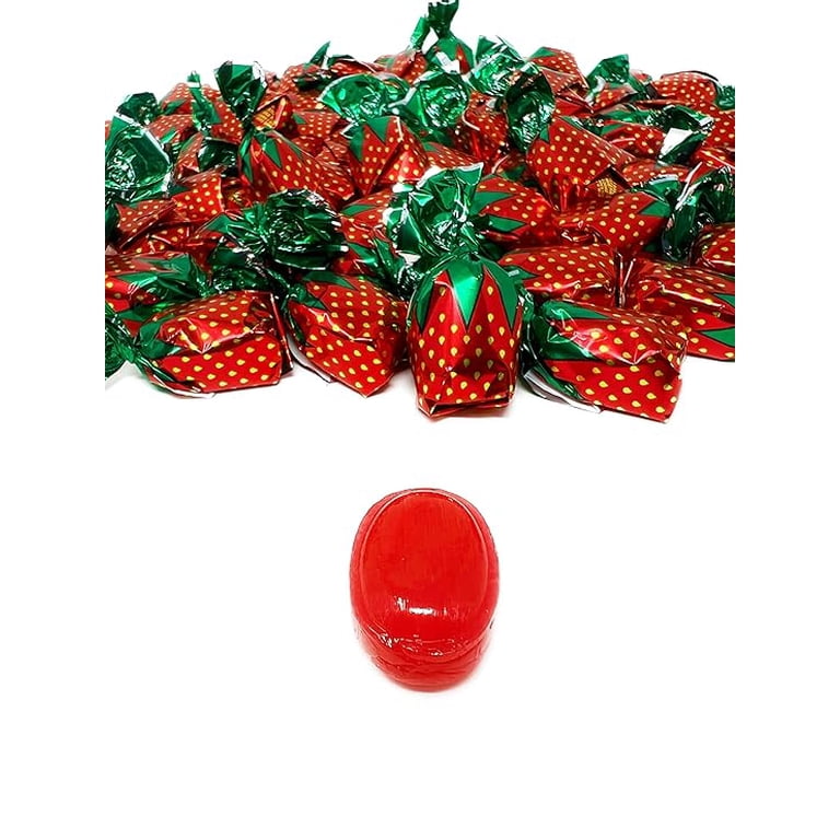 Strawberry Hard Candy 6 Pounds Strawberry Filled Bon Bons Bulk