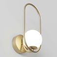 thumbnail image 5 of Artika Bloom Contemporary LED Wall Sconce Light Gold Frosted Sphere 12.8 in, 5 of 5