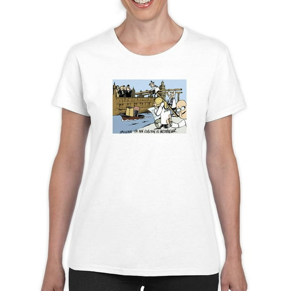 New Coalition In Westminster T-Shirt Women -Wilfred Hildonen Designs, Female 3X-Large