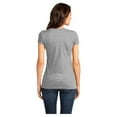 thumbnail image 2 of District Women's Short Sleeve Juniors Very Important V-Neck T-Shirt Light Heather Grey 2X-Large, 2 of 4