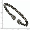 thumbnail image 3 of Edward Mirell Titanium Brushed Cablew/ Cast Titanium Accent Cuff Bracelet, 3 of 5