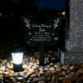 thumbnail image 2 of Dad Memorial Butterfly Garden Stake - Remembrance Marker with Sympathy Quote for Loved Father, 2 of 6
