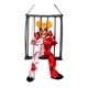 thumbnail image 2 of Muñeco de prisionero parlante y aterrador con luces intermitentes, ideal para fotos, juguete colgante de Halloween que grita Rojo Blanco, 2 of 9