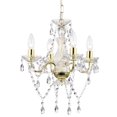 thumbnail image 1 of Candelabro LaLula Mini de cristal dorado envejecido de 4 luces, 1 of 8
