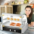 thumbnail image 4 of Hot Dog Roller Machine | 7 Rollers Sausage Grill Cooker | 17 Hot Dogs Capacity, 1200W Stainless Steel with Dual Temp Control, Non-Stick Warming Racks for Home Use, 4 of 8