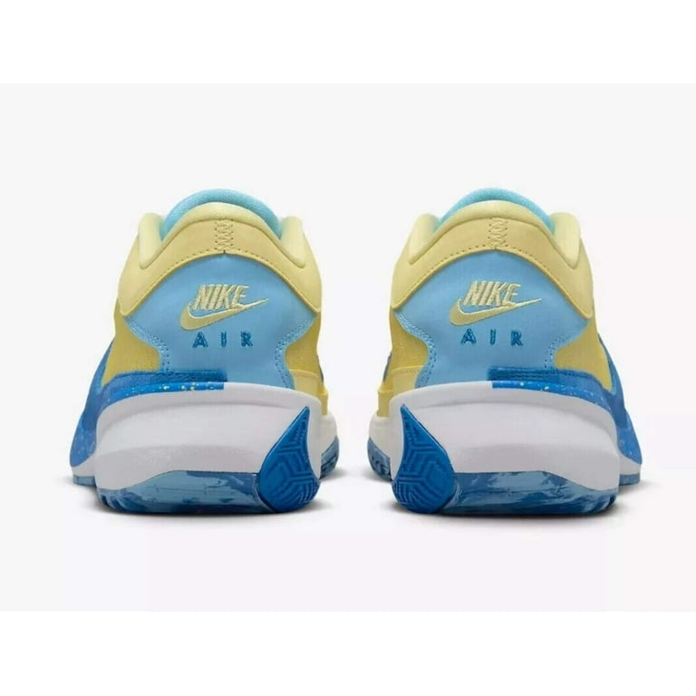 Nike Zoom Freak 5 DX4985-700 Sneakers Men's Yellow Blue Basketball