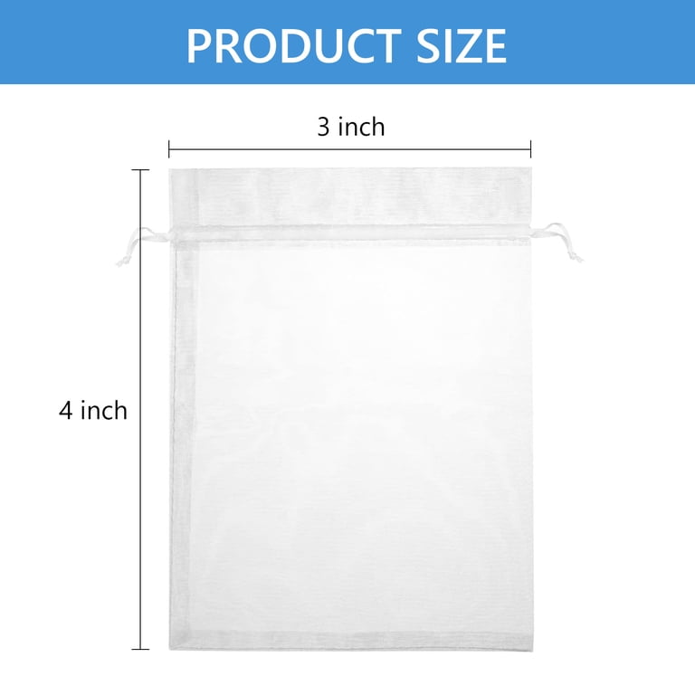 Tripumer Organza Drawstring Pouches, 200-Piece Small Gift Bags photo 4