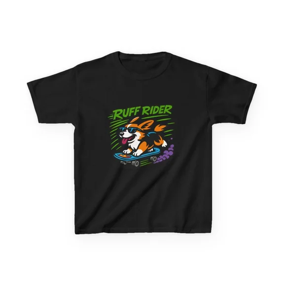 Corgi Dog Skateboard Dog Skateboarding Cute Pet Graphic Unique Unisex T-Shirt, up to Size 5XL