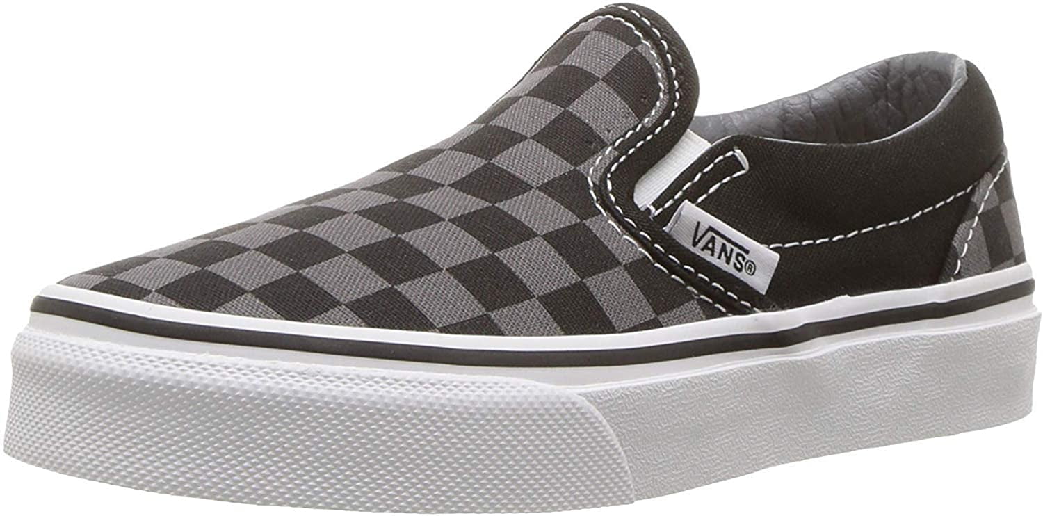 big kid checkered vans