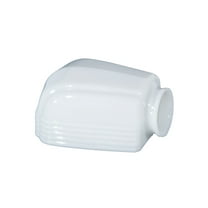 B&P Lamp® The Deacon Mid-Century Modern Bathroom Fixture Shade In Opal Glass With 2 1/4 Inch Lipped Fitter