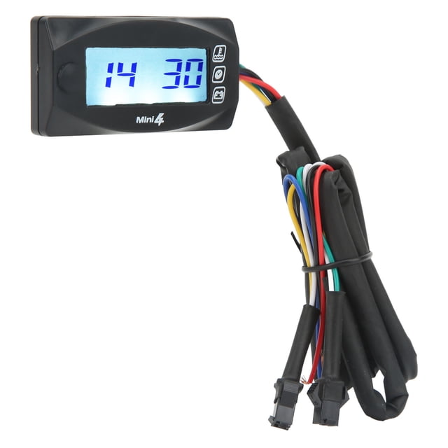 Motorcycle , 4 In 1 Water Oil Temperature Time Voltage Gauge LCD Digital Display DC12V Universal For Motorcycle
